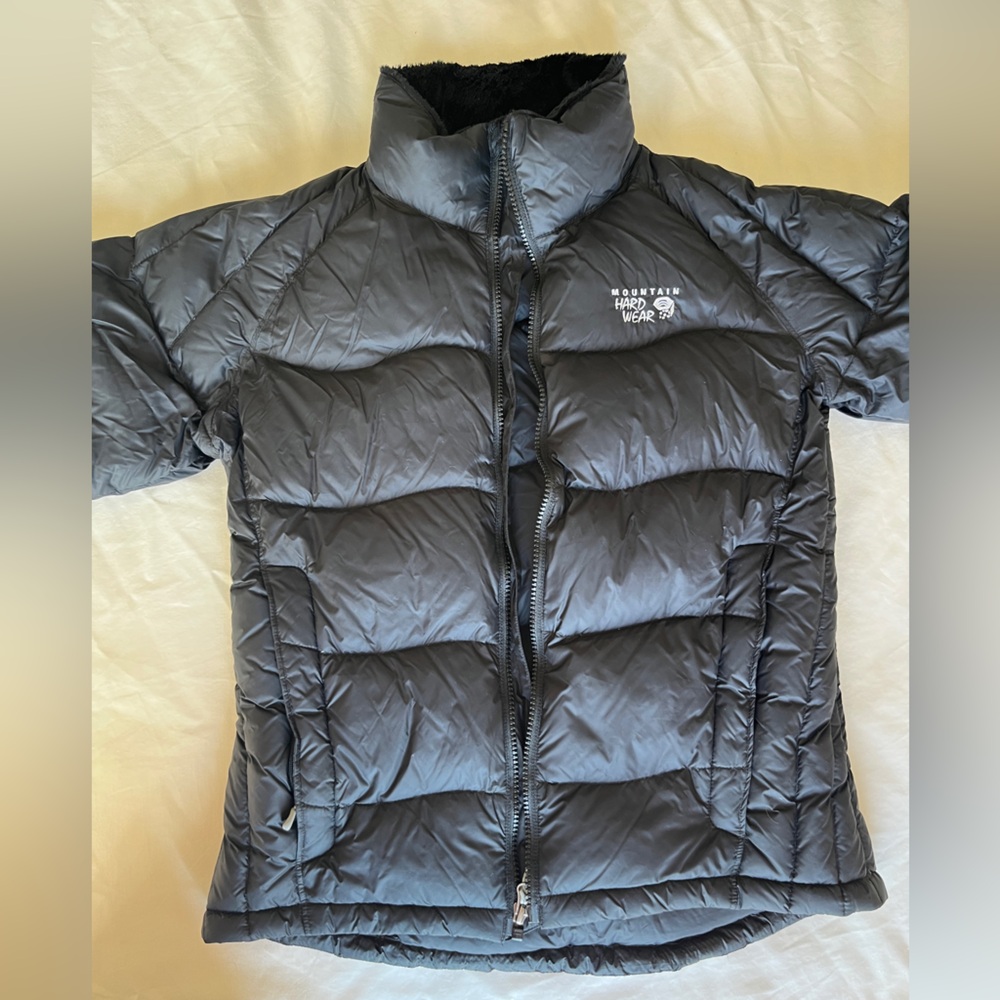 Mountain Hardwear Down Womens Puffer Jacket Warm Coat Black